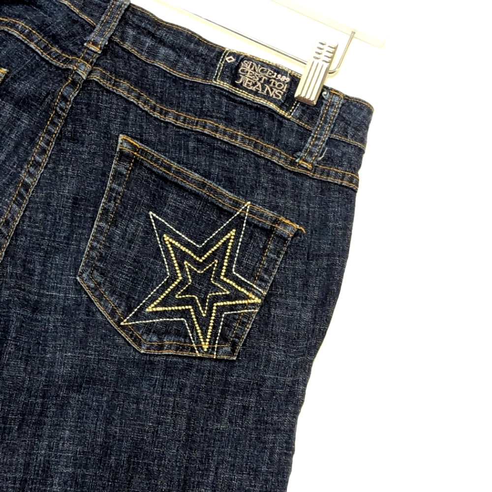 C'est Toi | Vintage | y2k | Star Embroidery | Denim | Punk | Casual | Retro |